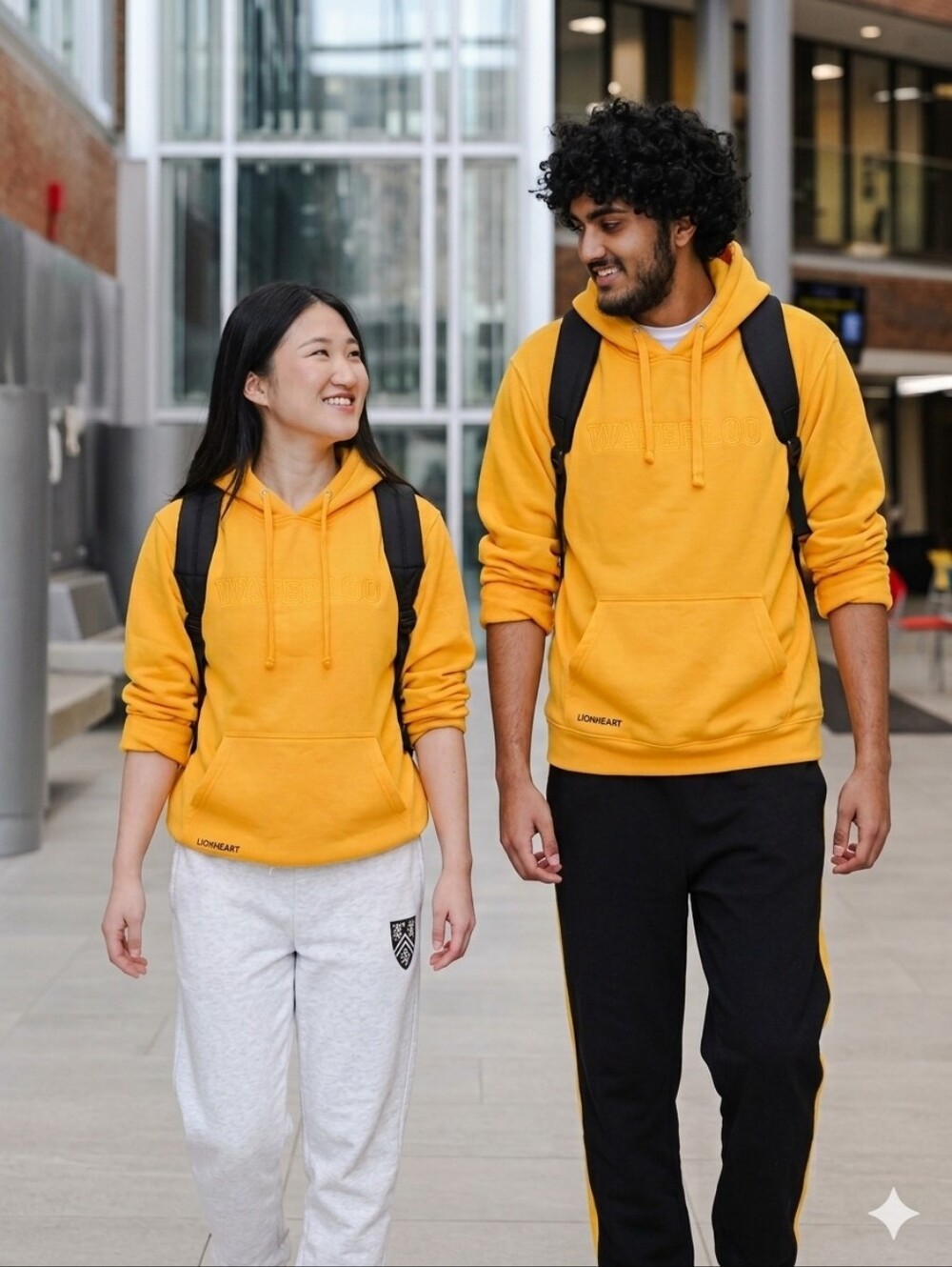 University of Waterloo Classic Hoodie Gold Yellow - Lionheart Sports - XL